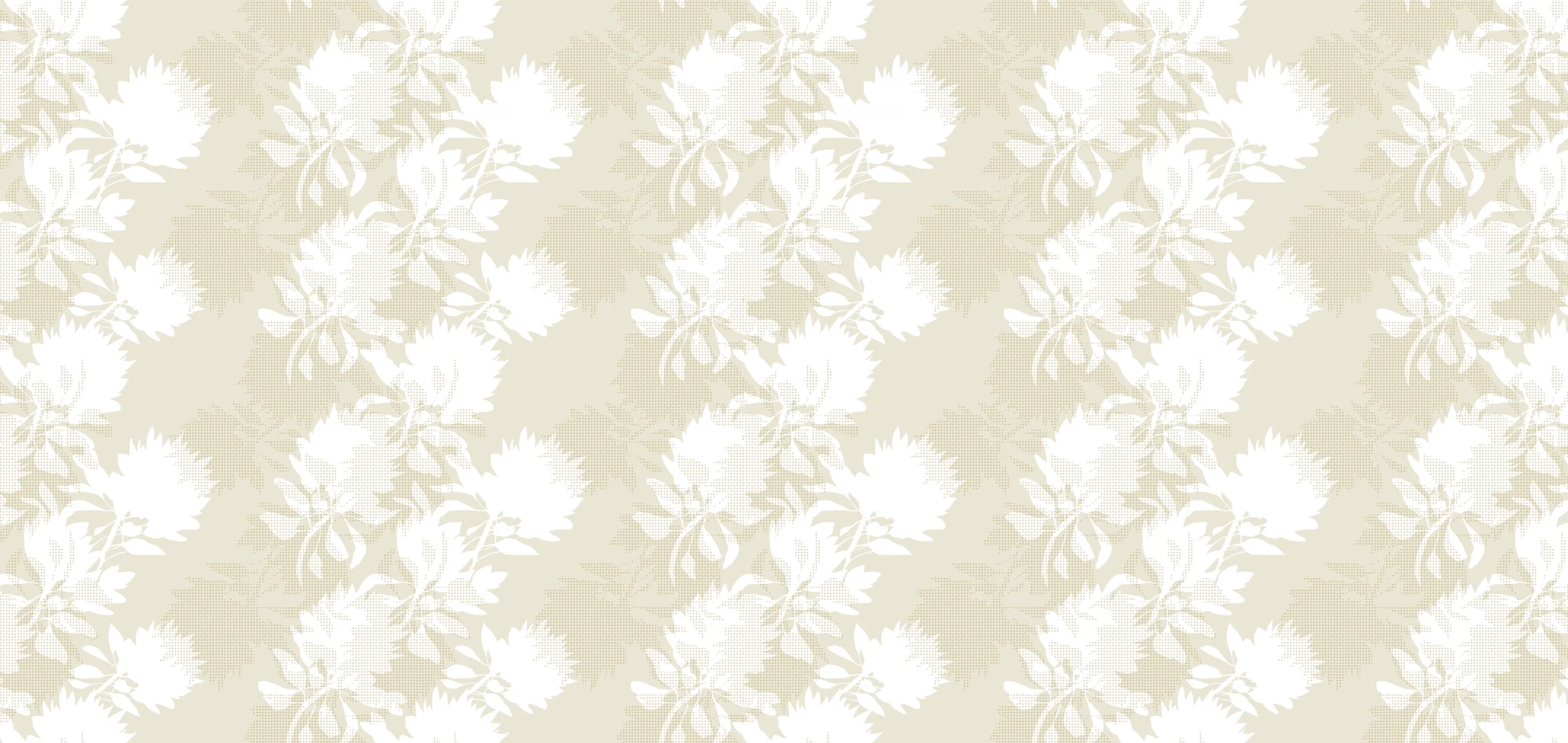 Msasa Design MD07 White flower print, Orms Print Room