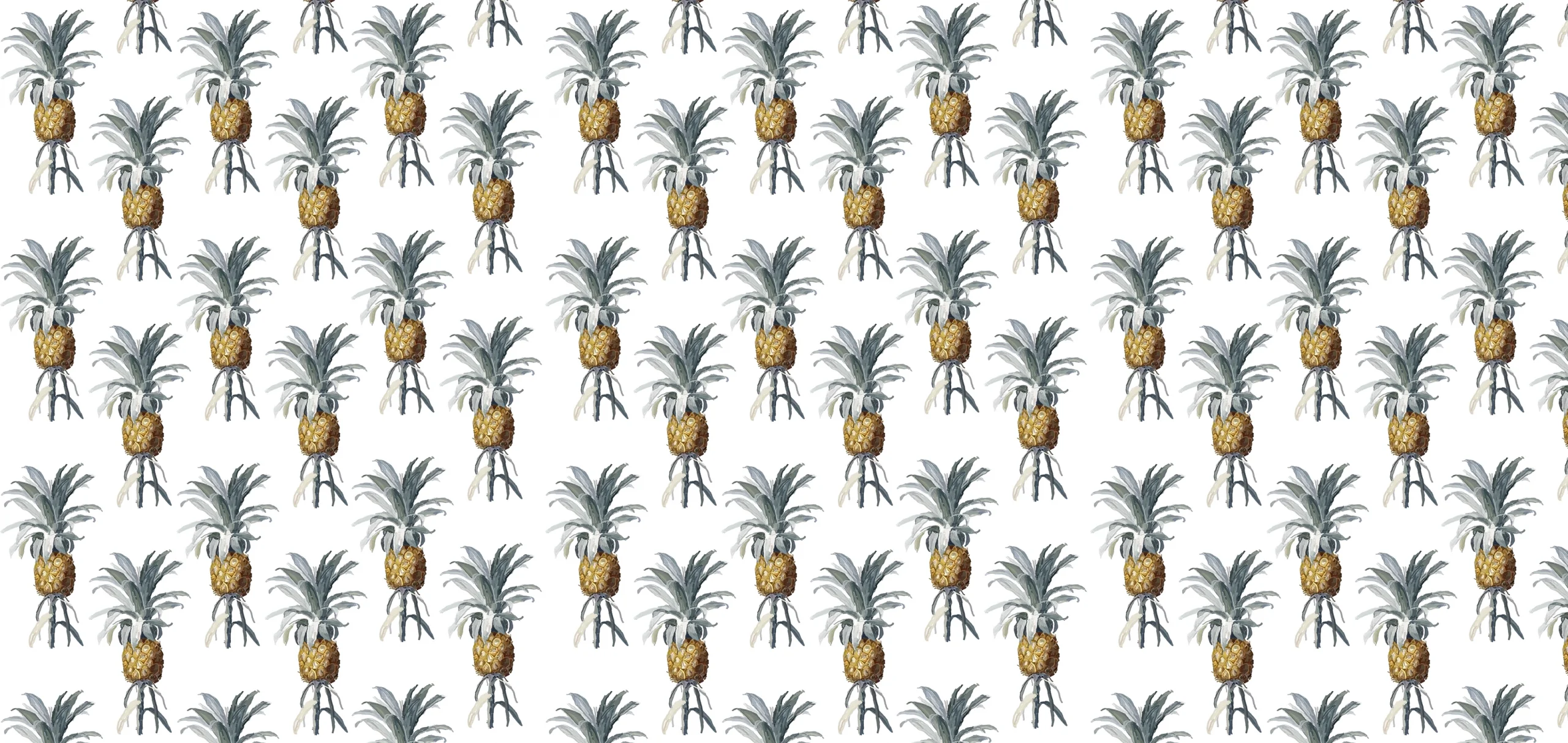 Sarah Allderman Collection SA11 Pineapples on white print, Orms Print Room