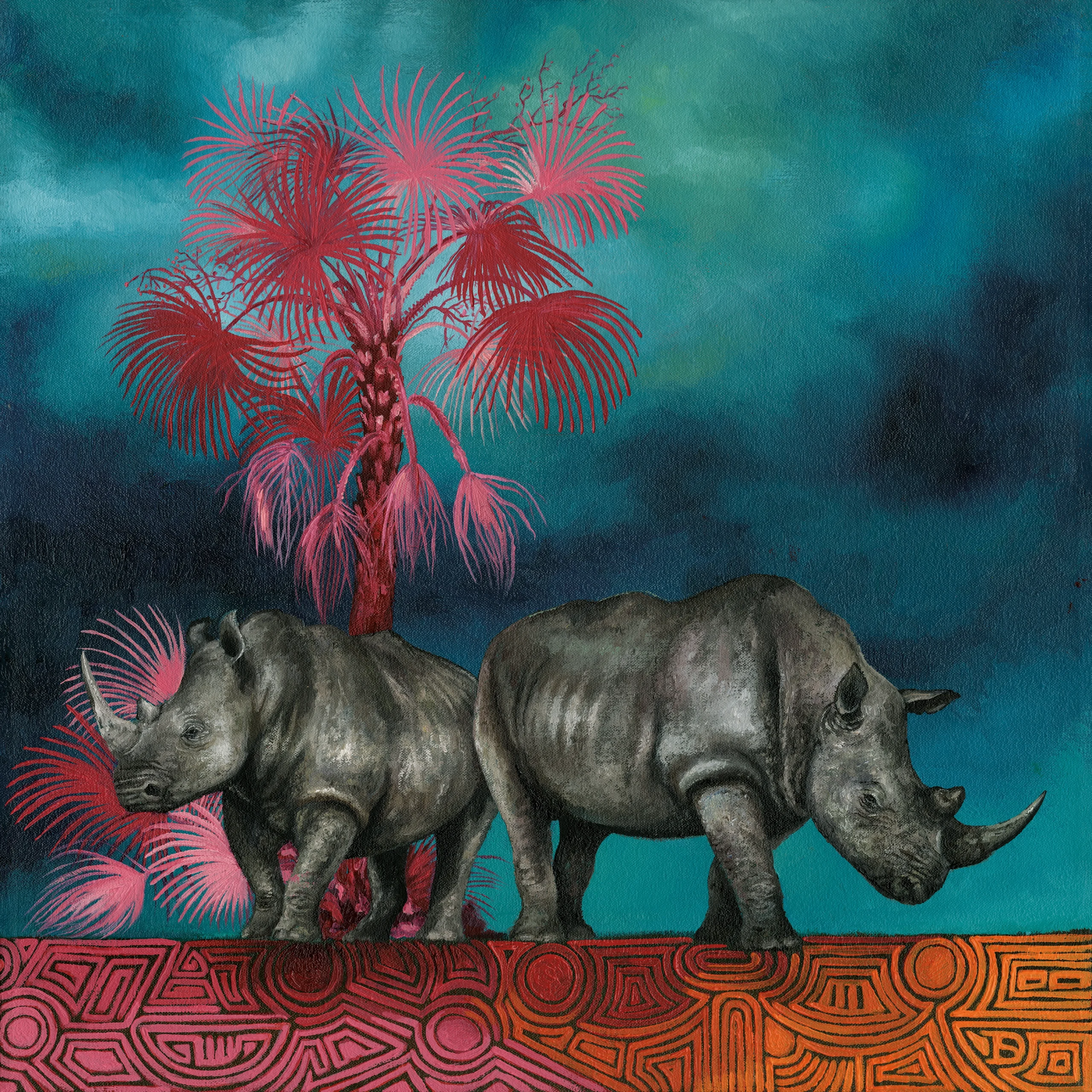 Whimsical Collection WC06 African Rhino print, Orms Print Room